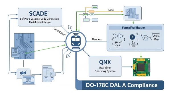 SCADE and QNX Safety Software for Train Speed and Position Determination