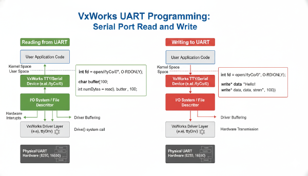VxWorks UART Programming: Serial Port Read and Write
